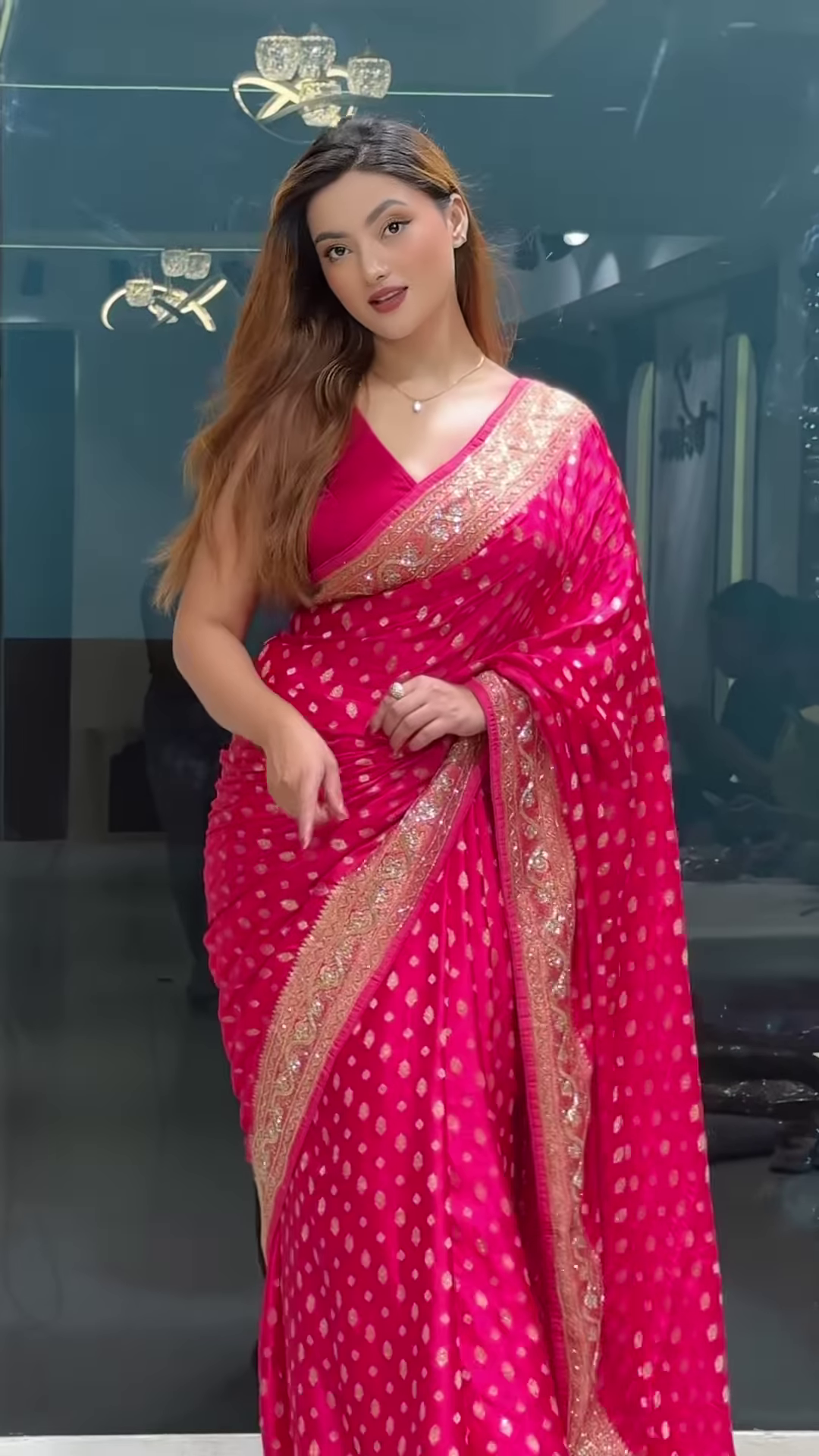 Ethnic Motifs Zari Banarasi Saree – A Timeless Banarasi Treasure - Image 2