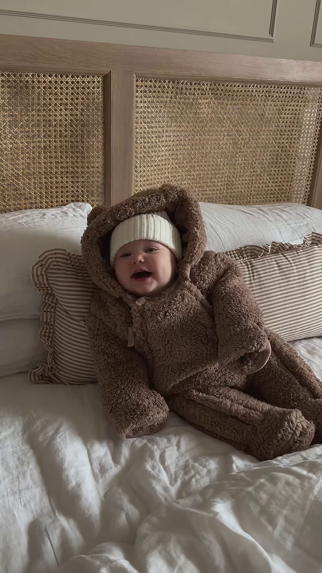 Plush Bear-Hooded Doll Outfit π§Έπ With Furry Texture & Ear Detail β Brown Variant - Image 2